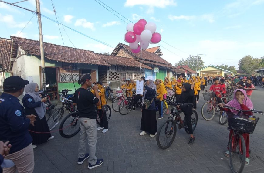 Serunya Gowes Bersama di Tegalsari Berhadiahkan Kambing Jantan