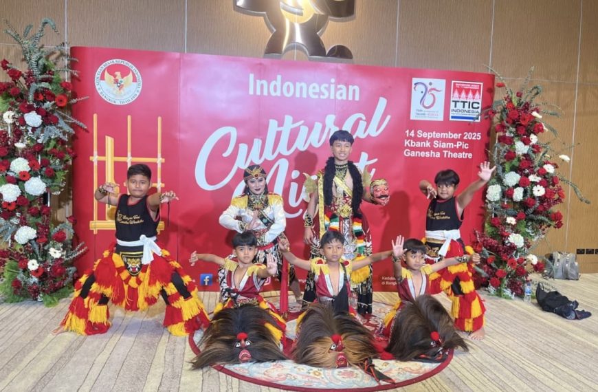 Sanggar Tari Candra Waskita Tampilkan Reog Anak di KBank Siam-Pic Ganesha Theatre Bangkok, Thailand